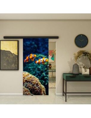 Glasschiebetür BLACK-LINE - Fotoprint Model 123