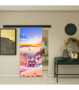 Glasschiebetür BLACK-LINE - Fotoprint Model 125