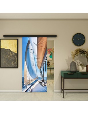 Glasschiebetür BLACK-LINE - Fotoprint Model 137