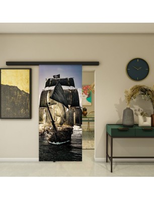 Glasschiebetür BLACK-LINE - Fotoprint Model 140