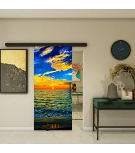 Glasschiebetür BLACK-LINE - Fotoprint Model 149