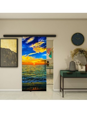 Glasschiebetür BLACK-LINE - Fotoprint Model 149