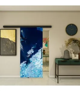 Glasschiebetür BLACK-LINE - Fotoprint Model 150