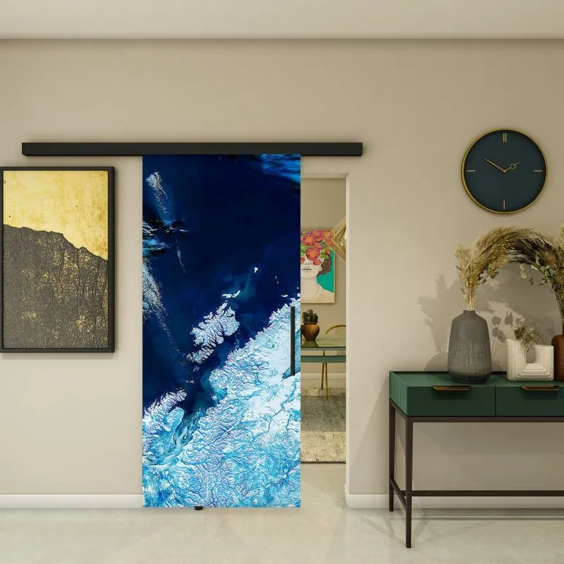 Glasschiebetür BLACK-LINE - Fotoprint Modell 150