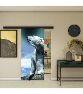 Glasschiebetür BLACK-LINE - Fotoprint Model 152