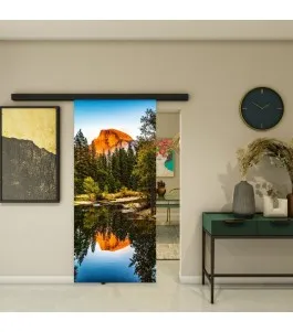 Glasschiebetür BLACK-LINE - Fotoprint Model 160