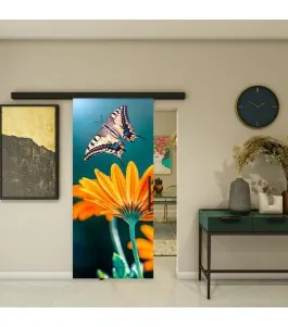 Glasschiebetür BLACK-LINE - Fotoprint Model 162