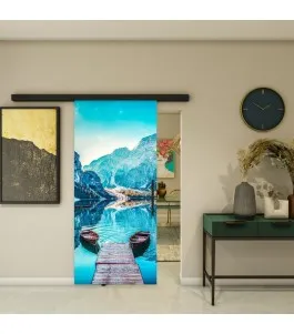 Glasschiebetür BLACK-LINE - Fotoprint Model 164