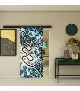 Glasschiebetür BLACK-LINE - Fotoprint Model 165