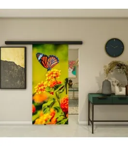 Glasschiebetür BLACK-LINE - Fotoprint Model 167