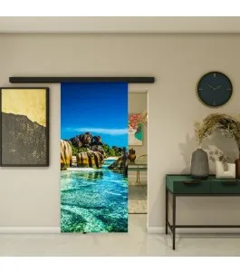 Glasschiebetür BLACK-LINE - Fotoprint Model 168