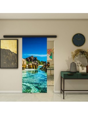 Glasschiebetür BLACK-LINE - Fotoprint Model 168