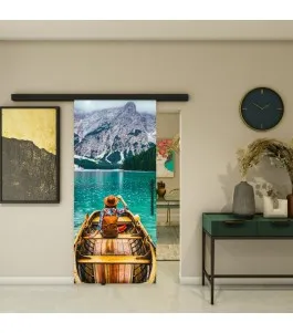 Glasschiebetür BLACK-LINE - Fotoprint Model 169