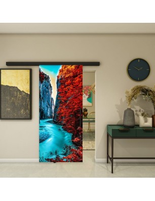 Glasschiebetür BLACK-LINE - Fotoprint Model 170