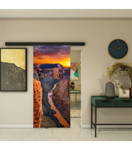 Glasschiebetür BLACK-LINE - Fotoprint Model 171