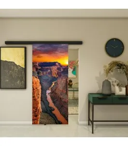 Glasschiebetür BLACK-LINE - Fotoprint Model 171