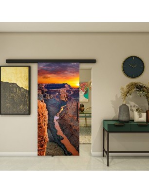 Glasschiebetür BLACK-LINE - Fotoprint Model 171