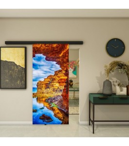 Glasschiebetür BLACK-LINE - Fotoprint Model 172