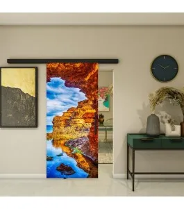 Glasschiebetür BLACK-LINE - Fotoprint Model 172