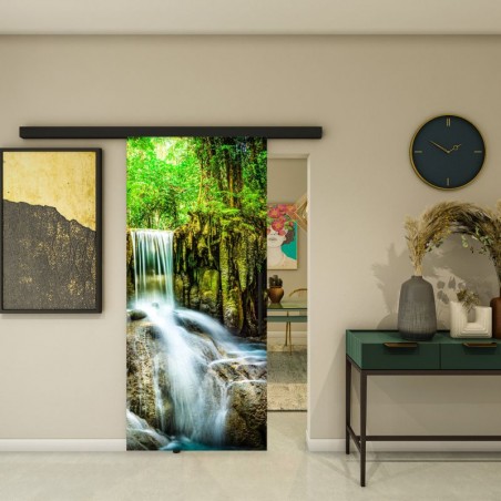 Glasschiebetür BLACK-LINE - Fotoprint Model 173