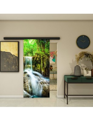 Glasschiebetür BLACK-LINE - Fotoprint Model 173