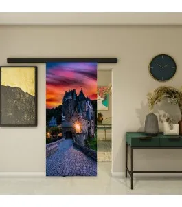 Glasschiebetür BLACK-LINE - Fotoprint Model 174