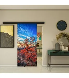 Glasschiebetür BLACK-LINE - Fotoprint Model 180