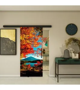 Glasschiebetür BLACK-LINE - Fotoprint Model 181