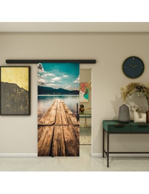 Glasschiebetür BLACK-LINE - Fotoprint Model 182