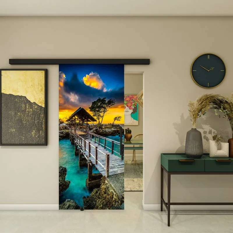 Glasschiebetür BLACK-LINE - Fotoprint Modell 185 Glasschiebetür BLACK-LINE - Fotoprint Modell 185