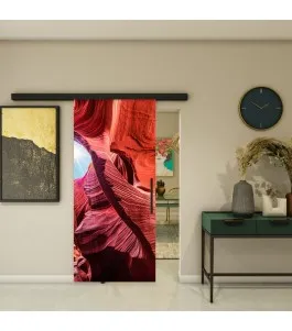 Glasschiebetür BLACK-LINE - Fotoprint Model 186