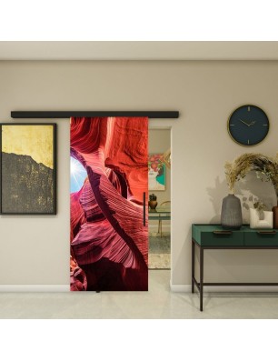 Glasschiebetür BLACK-LINE - Fotoprint Model 186