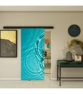 Glasschiebetür BLACK-LINE - Fotoprint Model 190