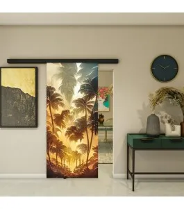 Glasschiebetür BLACK-LINE - Fotoprint Model 192