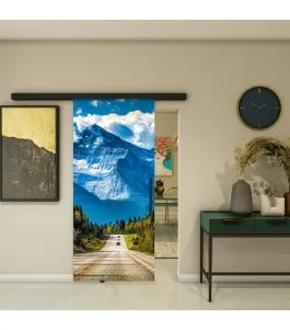 Glasschiebetür BLACK-LINE - Fotoprint Model 193