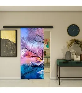 Glasschiebetür BLACK-LINE - Fotoprint Model 194