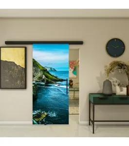 Glasschiebetür BLACK-LINE - Fotoprint Model 197