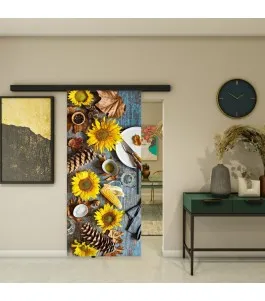 Glasschiebetür BLACK-LINE - Fotoprint Model 198