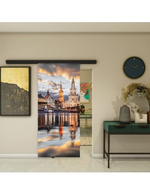 Glasschiebetür BLACK-LINE - Fotoprint Model 203