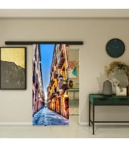 Glasschiebetür BLACK-LINE - Fotoprint Model 208