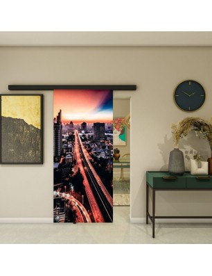 Glasschiebetür BLACK-LINE - Fotoprint Model 210