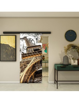 Glasschiebetür BLACK-LINE - Fotoprint Model 211