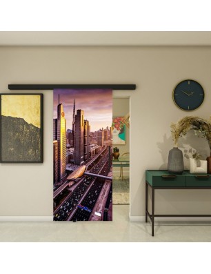 Glasschiebetür BLACK-LINE - Fotoprint Model 213