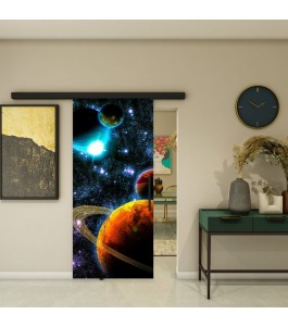 Glasschiebetür BLACK-LINE - Fotoprint Model 214