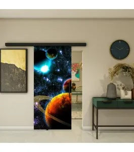 Glasschiebetür BLACK-LINE - Fotoprint Model 214