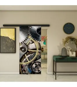 Glasschiebetür BLACK-LINE - Fotoprint Model 215