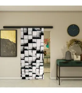 Glasschiebetür BLACK-LINE - Fotoprint Model 216