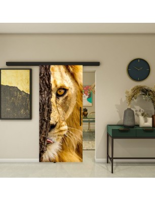 Glasschiebetür BLACK-LINE - Fotoprint Model 223