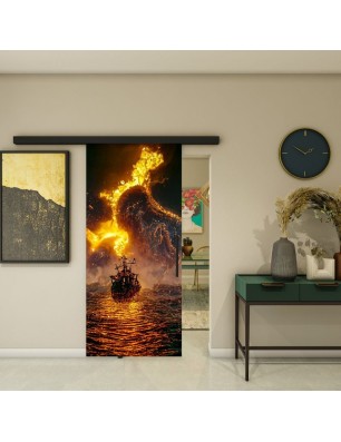 Glasschiebetür BLACK-LINE - Fotoprint Model 225
