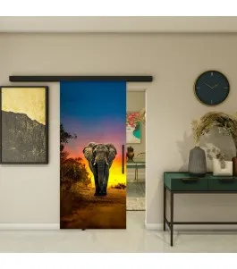 Glasschiebetür BLACK-LINE - Fotoprint Model 226